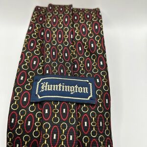 Huntington Black and Red Patterned Men's Tie